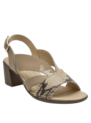 	Sandalia Cuero Mujer