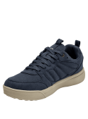 Zapatilla azul casual de hombre en canvas, ideal para el día a día con diseño moderno y resistente.