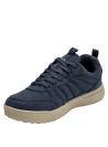 Zapatilla azul casual de hombre en canvas, ideal para el día a día con diseño moderno y resistente.