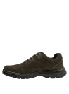 Calzado masculino resistente y cómodo en color moro con punta redonda y taco plano de 4 cm.