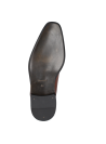 Zapato de cuero café tipo Oxford para hombre, con puntera decorativa, ideal para eventos formales y estilo clásico.
