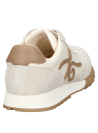 zapatilla ergonómica blanca con cordones prácticos y refuerzo trasero que brinda estabilidad en cada paso.