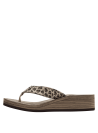 Sandalia casual de mujer en diseño animal print ideal para verano.