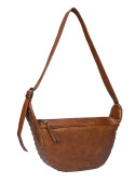Bandolera camel estilo casual en PU, ideal para ocasiones informales y paseos al aire libre.