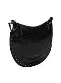Cartera negra para mujer, perfecta para un look moderno y audaz.