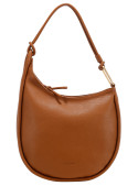 Bolso camel casual con apariencia robusta, adecuado para atuendos casuales y formales.