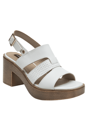 	Sandalia Cuero Mujer