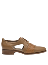 Calzado de cuero camel, estilo clásico renovado, combina con faldas lápiz o jeans oscuros.