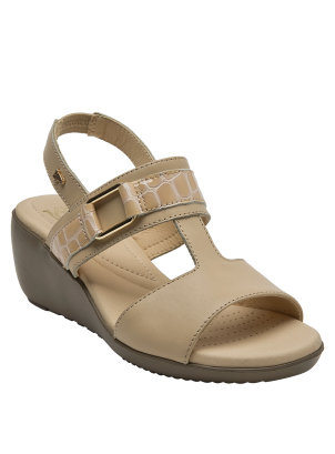 	Sandalia Cuero Mujer