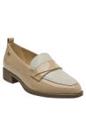 zapato de charol beige para mujer, ideal para un look chic y profesional.