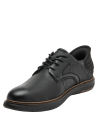Calzado de cuero negro para hombre, estilo casual oxford, ideal para eventos formales.
