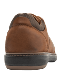Zapato de cuero camel para hombre con cordones, diseño clásico y elegante, ideal para estilos casuales o formales.
