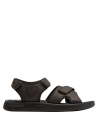 Sandalia de hombre café oscuro, perfecta para paseos urbanos y actividades al aire libre.