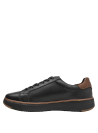 Zapato de cuero negro para hombre, ideal para estilo smart casual.