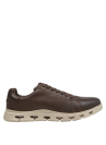Calzado casual masculino de cuero, color moro con suela beige, perfecto para salidas informales.