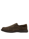 Zapato de hombre en cuero café oscuro, diseño clásico y versátil, ideal para un look casual elegante.