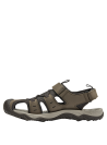 Sandalia de hombre en tonos marrones con velcro, ideal para paseos por el campo o la ciudad.
