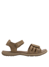 Sandalia utilitaria beige, cómoda y resistente, perfecta para paseos y actividades diarias.