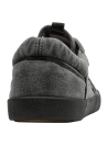 zapatilla negra urbana de hombre con diseño textil casual y moderno