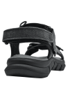 Sandalia gris para hombre con correas ajustables y suela antideslizante, ideal para actividades al aire libre.