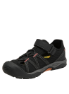 Calzado infantil sintético con textura de malla, correa de velcro ajustable para un ajuste práctico.