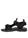 Sandalia infantil negra, estilo casual, ideal para actividades al aire libre.