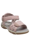 Zapato veraniego de niña en rosa, con tiras decorativas y sujeción segura, perfecto para el parque.