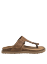 Sandalia de cuero camel para mujer, perfecta para combinar con ropa veraniega en tonos neutros.