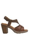 Sandalia casual de cuero para mujer, versátil para ocasiones semi-formales y paseos urbanos.