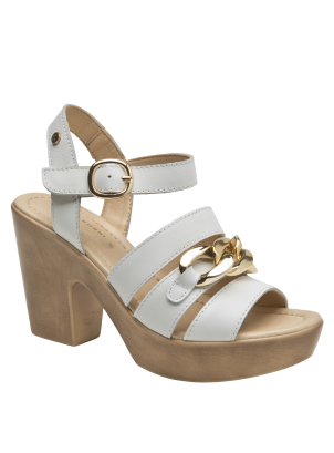 	Sandalia Cuero Mujer