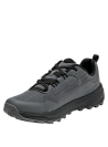 calzado deportivo gris para hombre con cordones negros reflectantes y estructura lateral de soporte