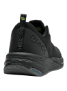 Zapatilla negra de hombre con diseño moderno y minimalista, ideal para running y estilo urbano.