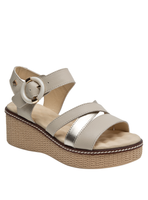 	Sandalia Cuero Mujer