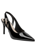 Stiletto femenino de material sintético, ideal para combinar con outfits elegantes.