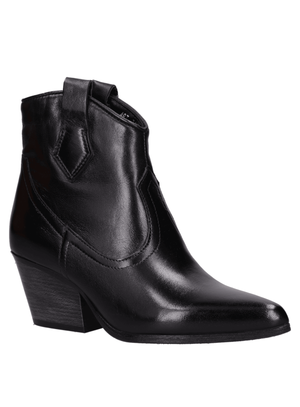 	Botín Cuero Vaquiero Mujer