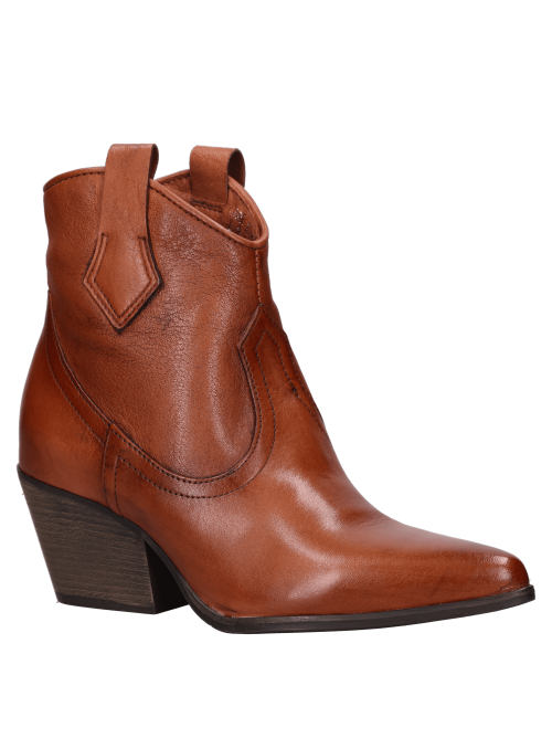 	Botín Cuero Vaquiero Mujer
