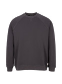 Polerón gris casual masculino, mezcla de algodón y poliéster, ideal para uso diario.