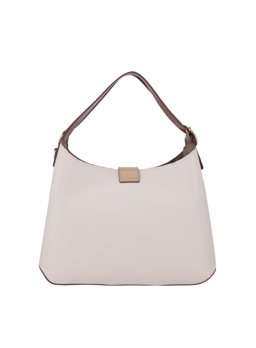 Cartera Mujer Cartera de cuero café estructurada para mujer, perfecta para combinar con looks casuales.