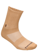 Calcetines camel unisex, ajuste flexible gracias a su composición de algodón y elastano.