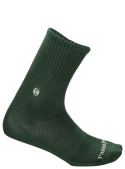 Calcetines unisex en verde, con perfil discreto, adecuados para combinar con zapatillas o botas.