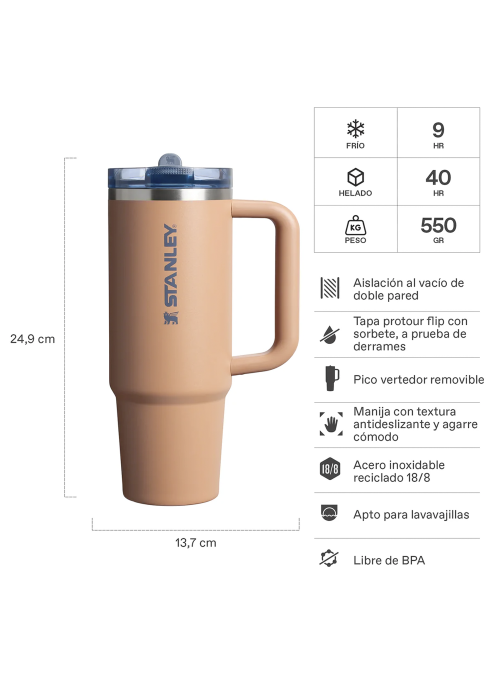 Vaso Stanley Quencher Protour (887 ml)