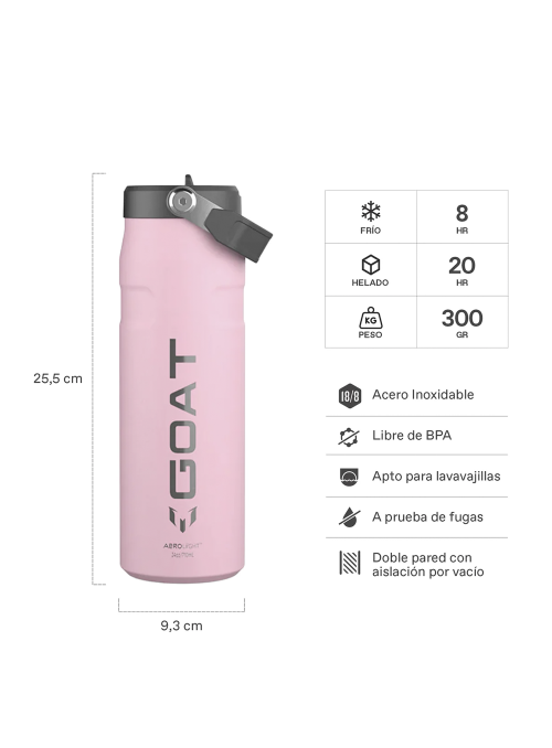 Botella Flip Straw Aerolight - Messi GOAT (710 ml)