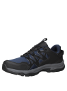 Calzado unisex azul estilo outdoor, confeccionado en material sintético resistente al agua.
