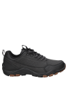 Zapato de senderismo negro para hombre, estilo funcional, perfecto para entornos urbanos y naturales.