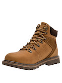 Botín de cuero camel para hombre, estilo urbano, ideal para actividades al aire libre y uso diario.