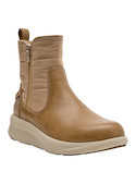 botín mujer beige casual elegante para looks urbanos y acogedores