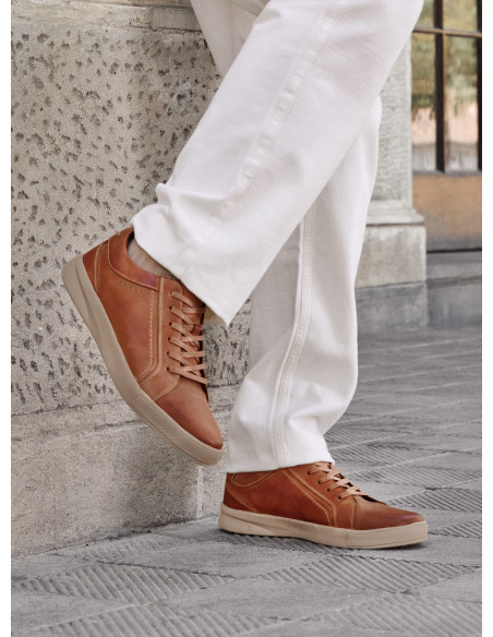 Zapatilla Cuero Urbana Hombre