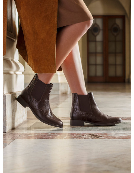 Botín Cuero Mujer