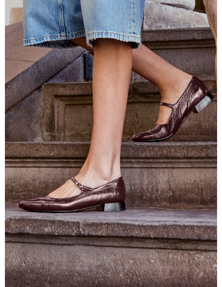 Ballerina Cuero Mujer