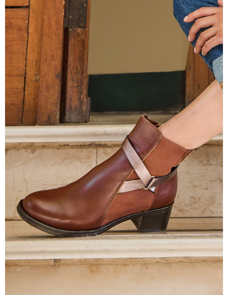 Botín Cuero Mujer